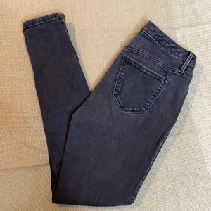 Mossimo Supply Co. Light Wash Black Curvy Skinny Jeans